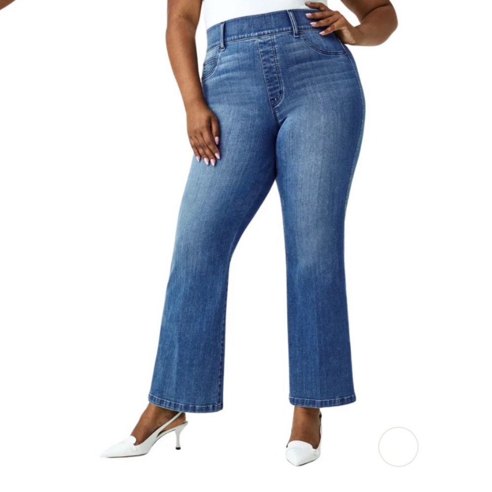 SPANX Kick Flare Dark Blue Jeans